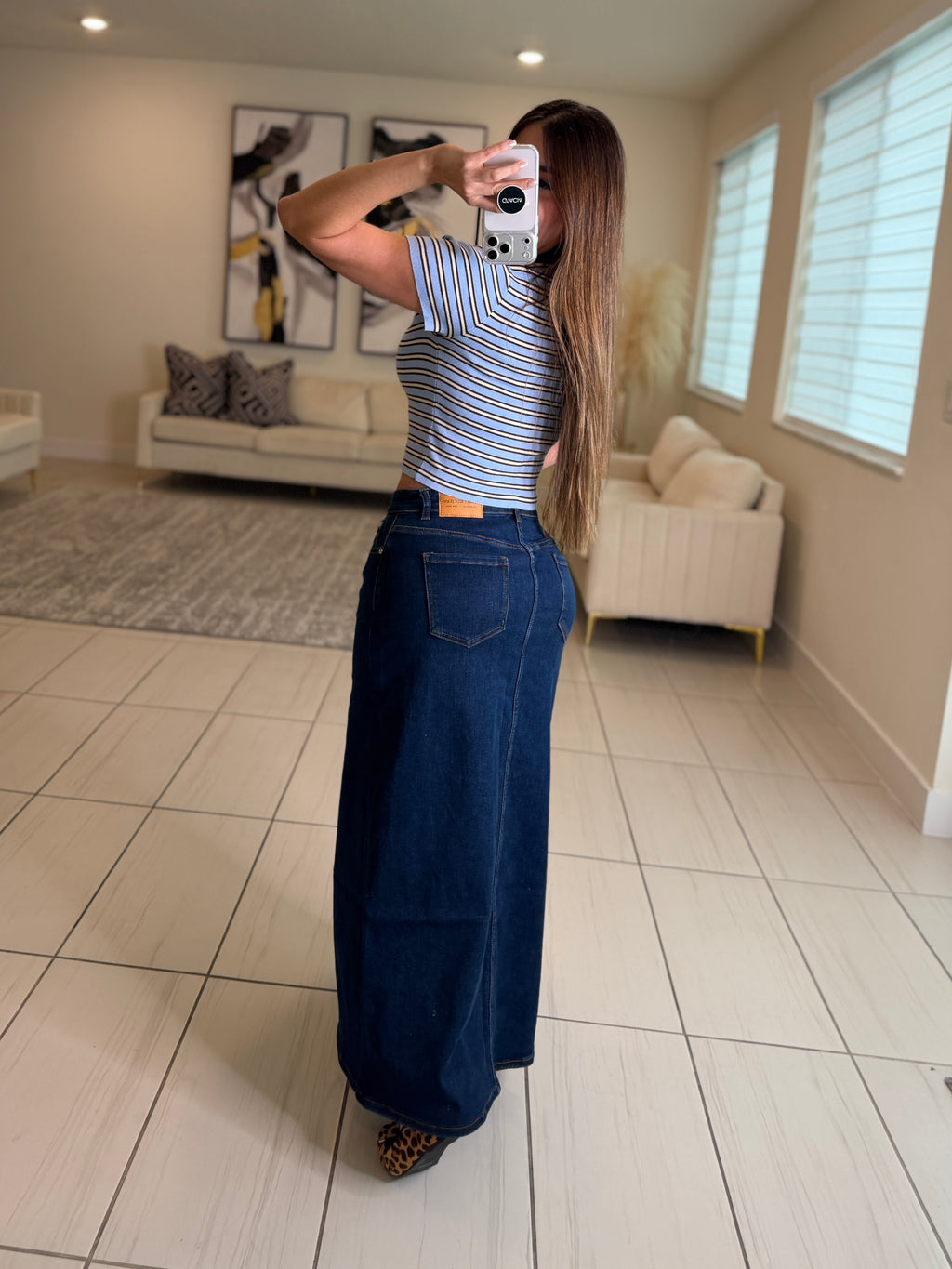 Sweet Stripes Blue Top