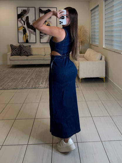 Modern Muse Denim Midi Dress