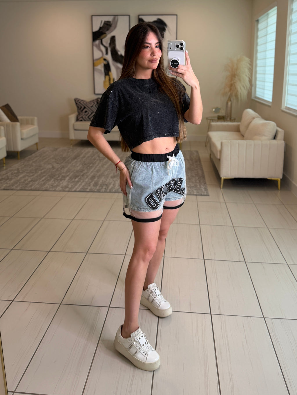 Legend Flare Denim Short