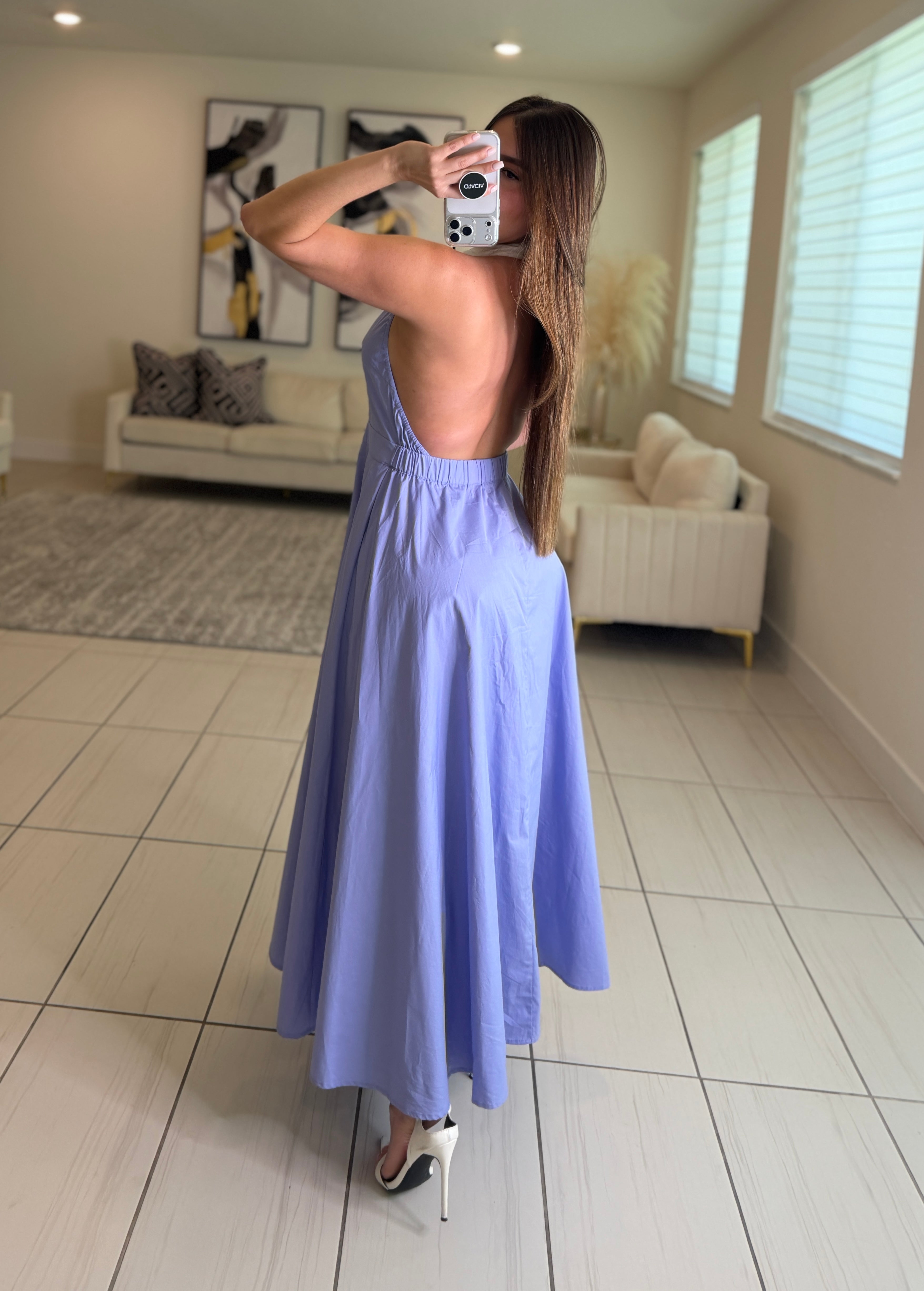 Spring Serene Blue Dress