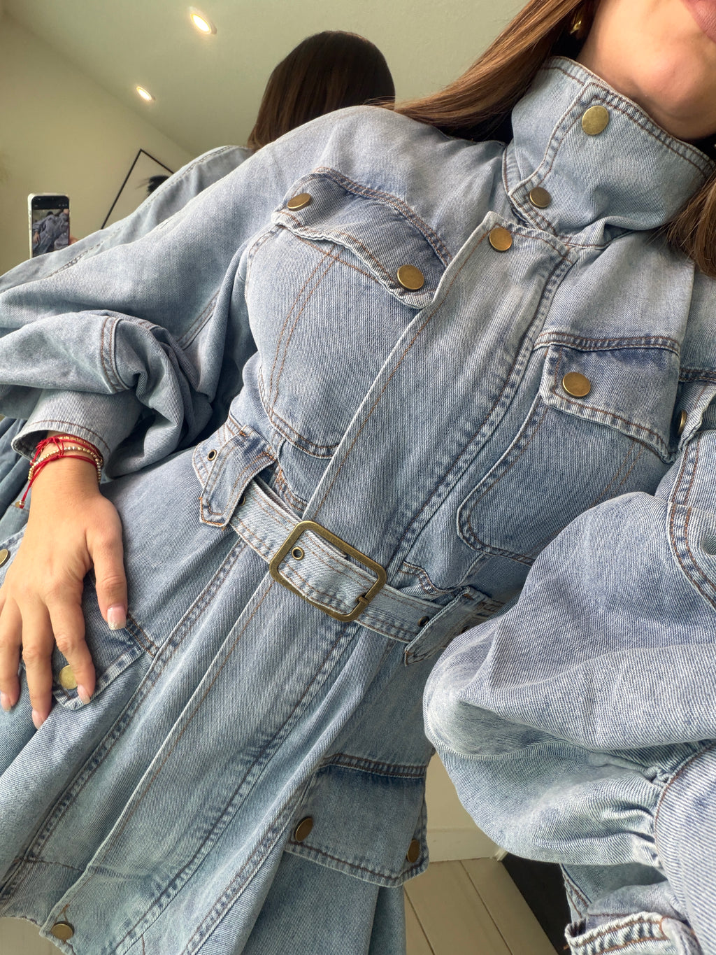 Luna Utility Denim Dress