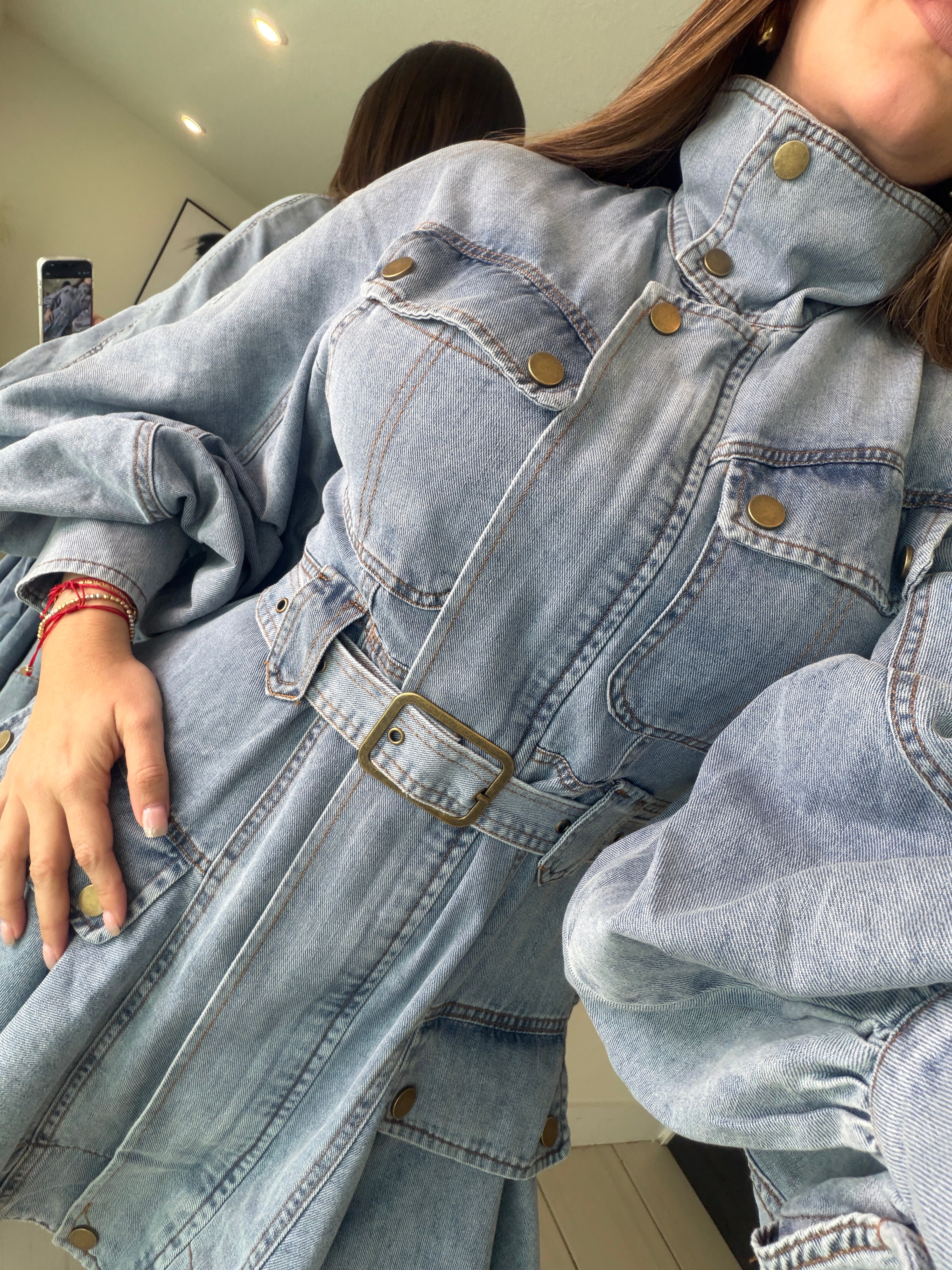 Luna Utility Denim Dress