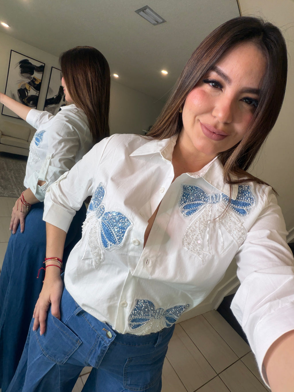 Sweet Bows White Shirt