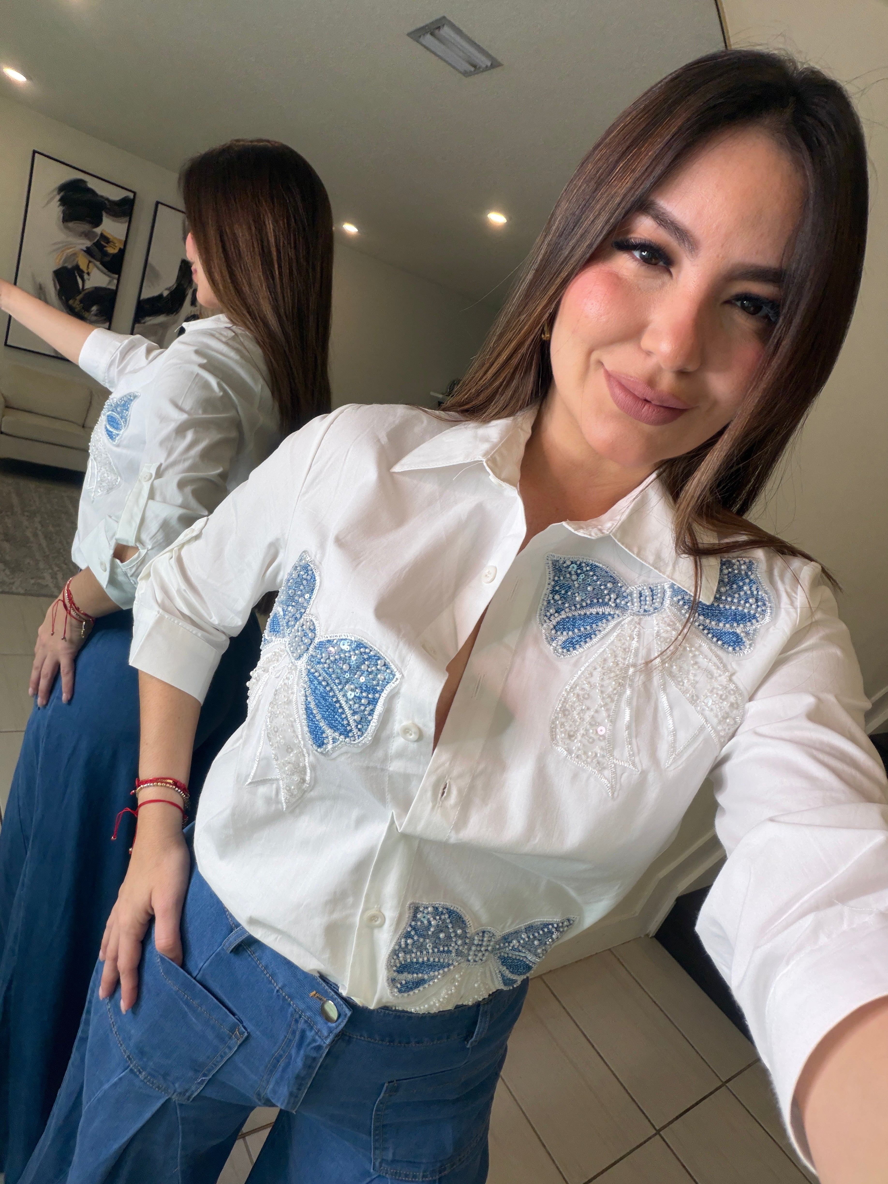 Sweet Bows White Shirt