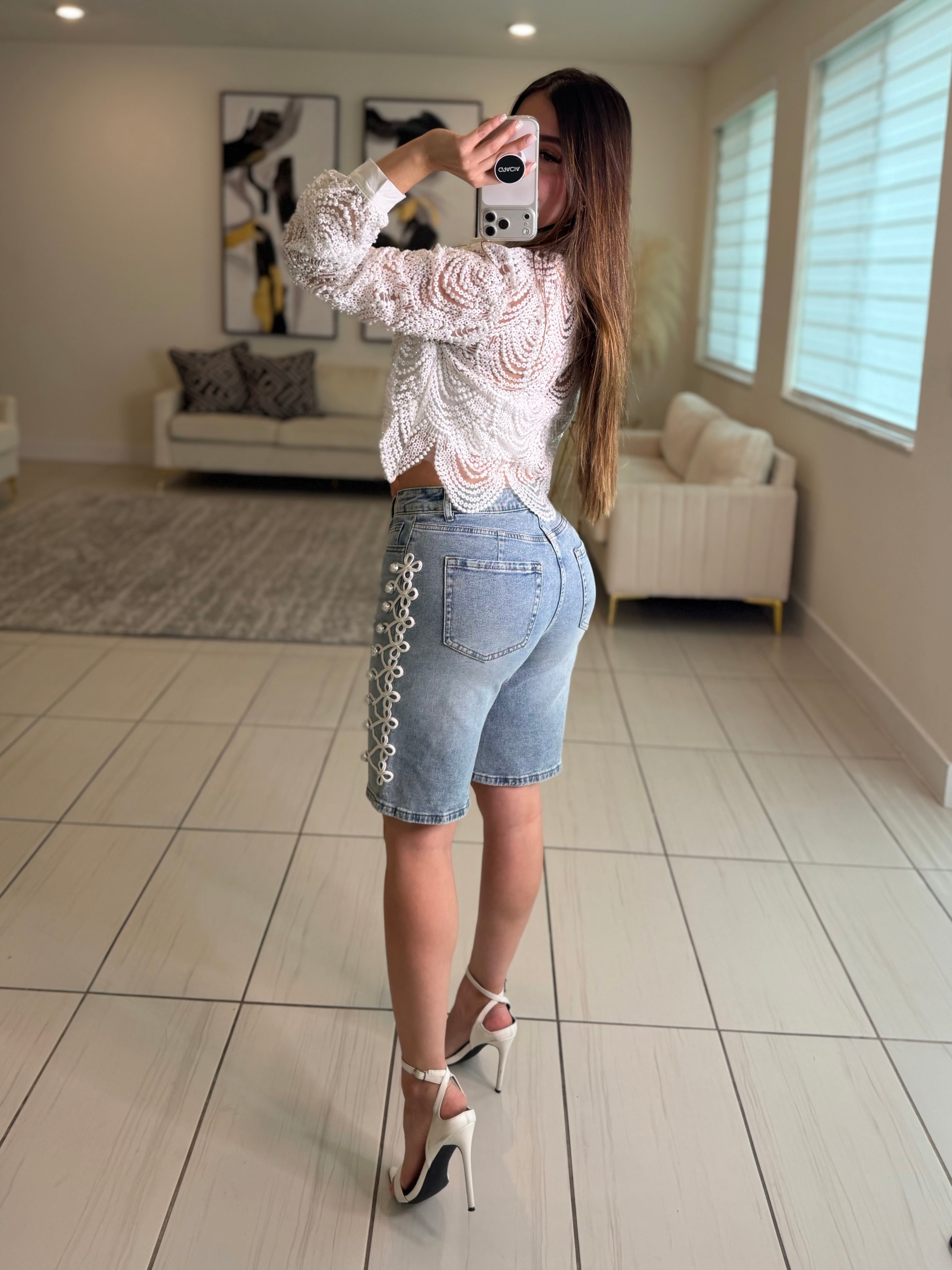 Sugar Vanilla Pearls White Top