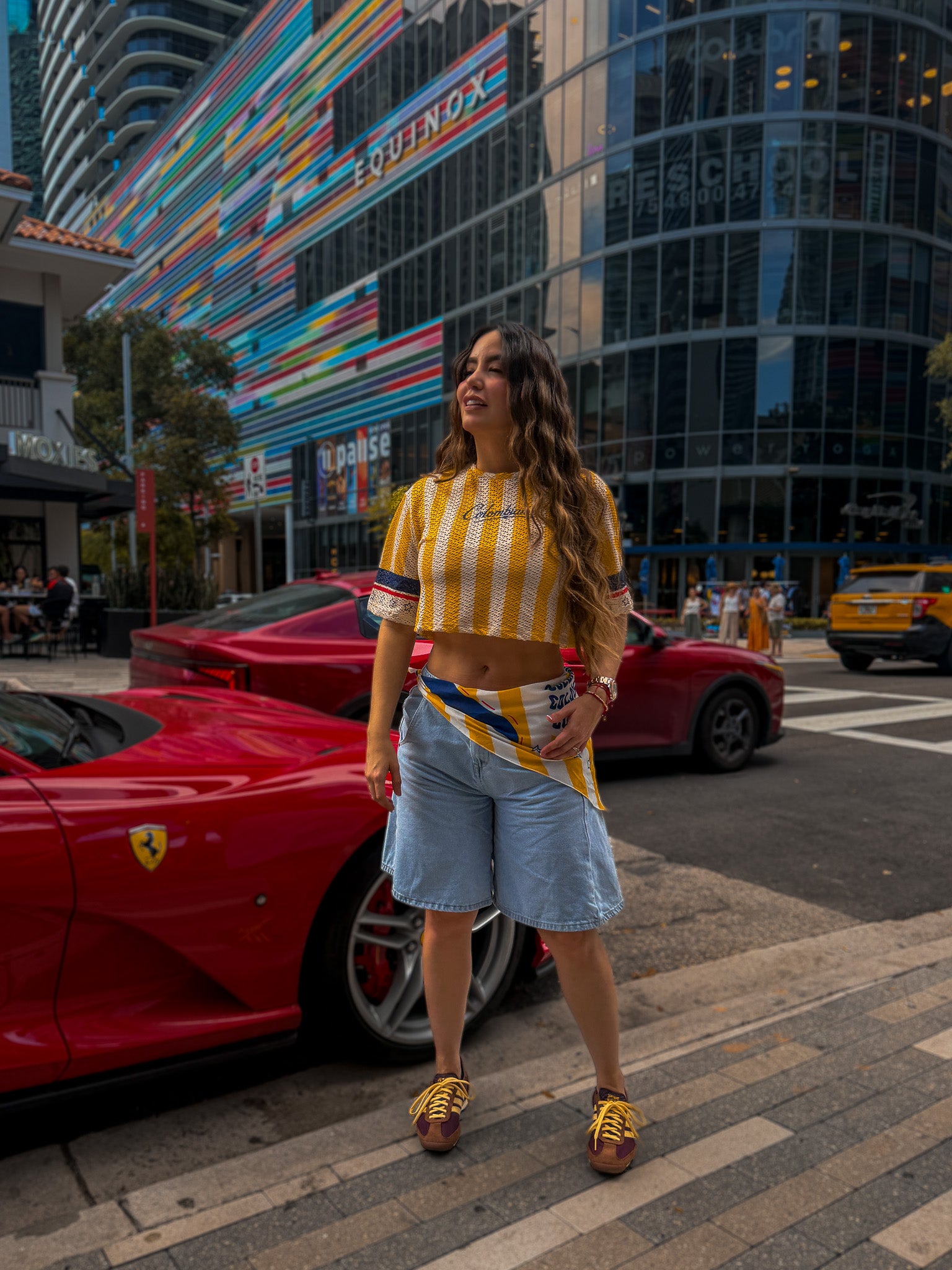 Colombiana Style Yellow CropTop Combo