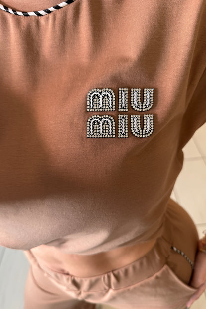 Iconic Muse Khaki Pant Set
