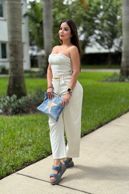 The Powerline White Jumpsuit
