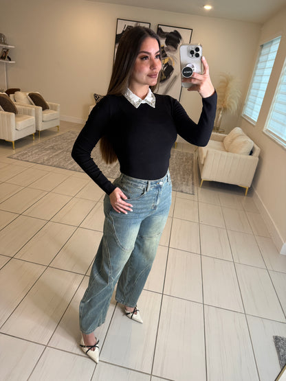 Iconic Barrel Denim Pants