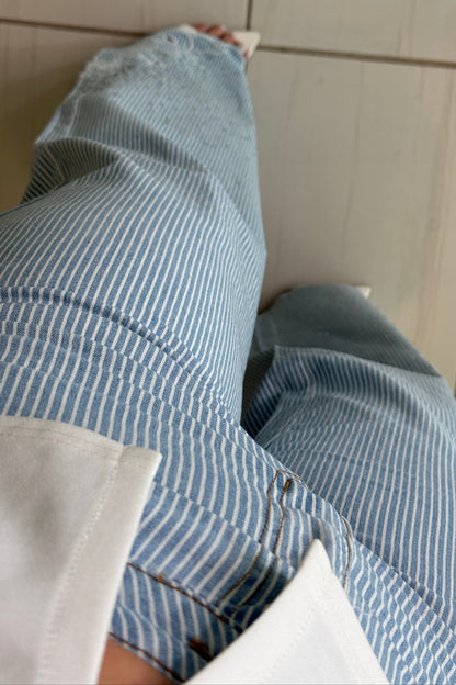 Splash Stripes Blue Pants