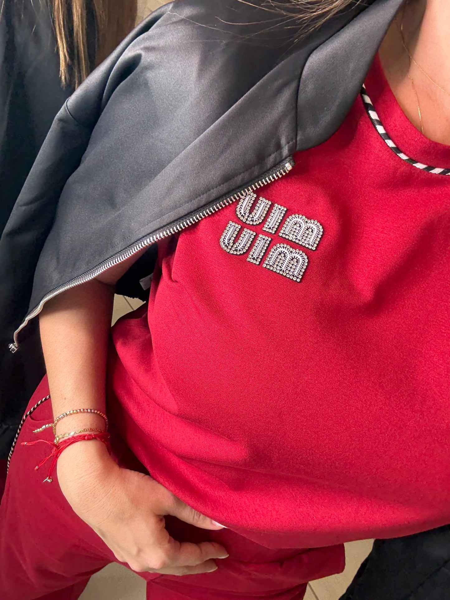 Iconic Muse Red Pant Set