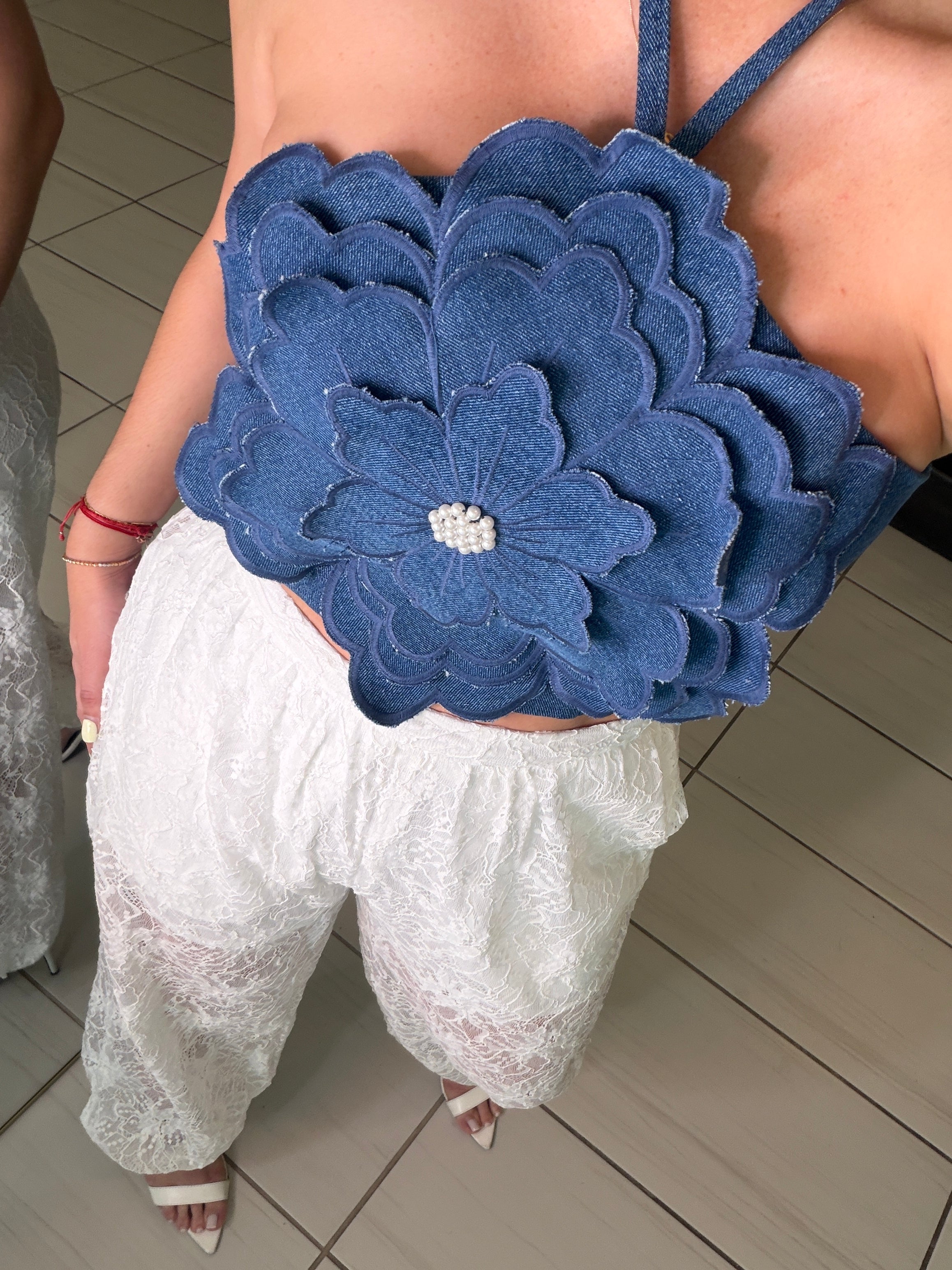 Eternal Grace Denim CropTop