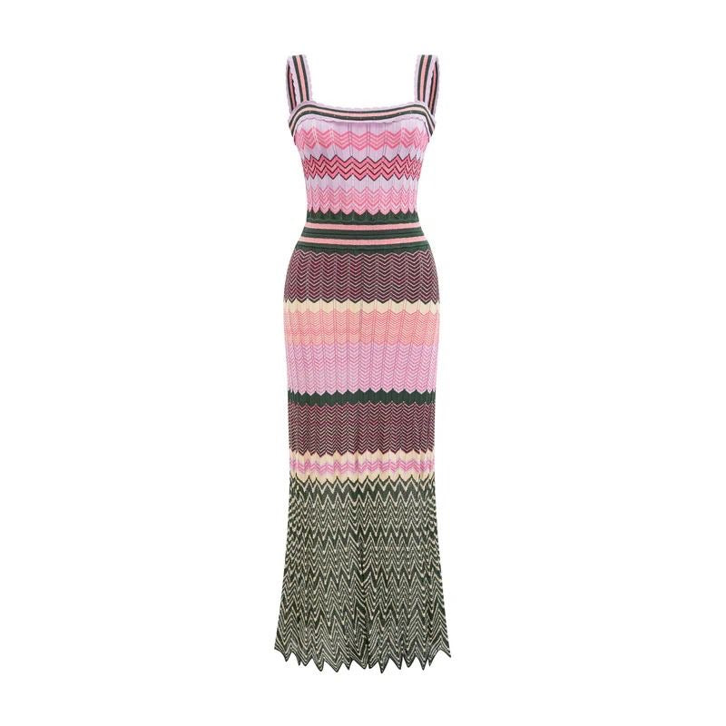 Heat Wave Colorful Knit Dress
