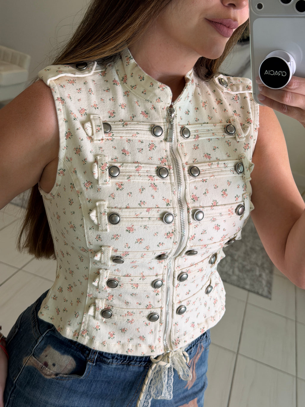 Blossom Napoleon Beige Top