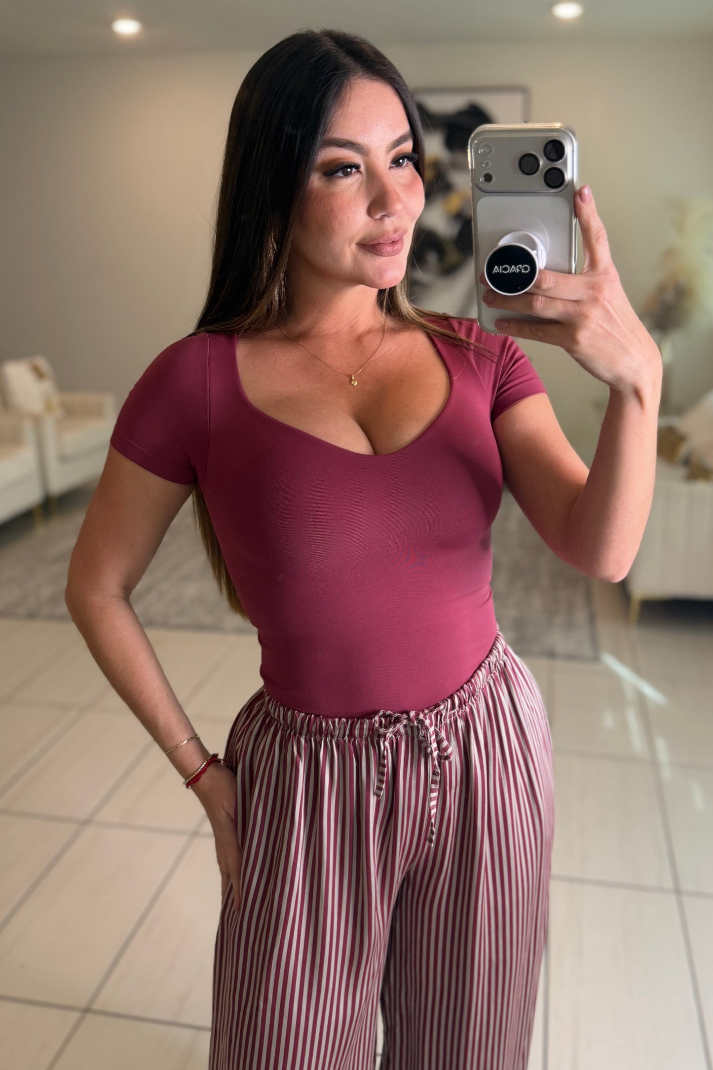 Must Have Soft Wine Basic Top