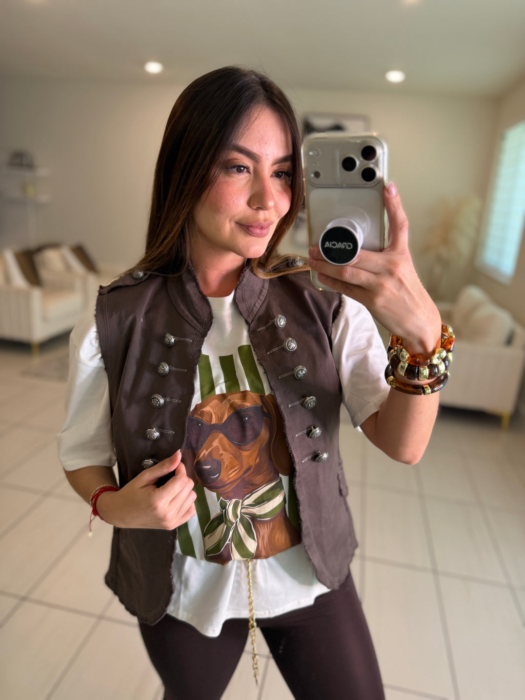 Napoleon Brown Vest Jacket