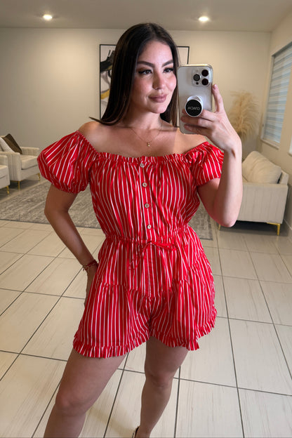 Pretty Girl Red Romper