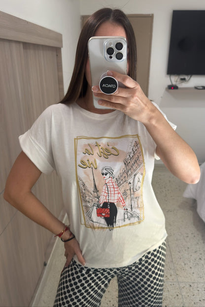 Cest La Vie White Top