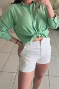 Timeless Embroidered White Short