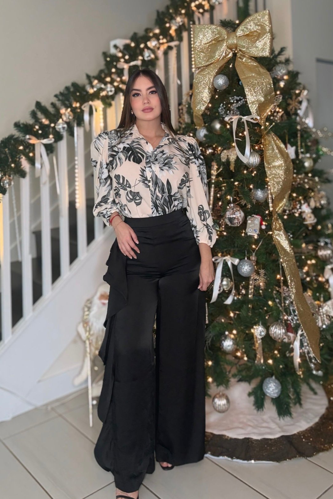 Perfect Ruffles Black Pants