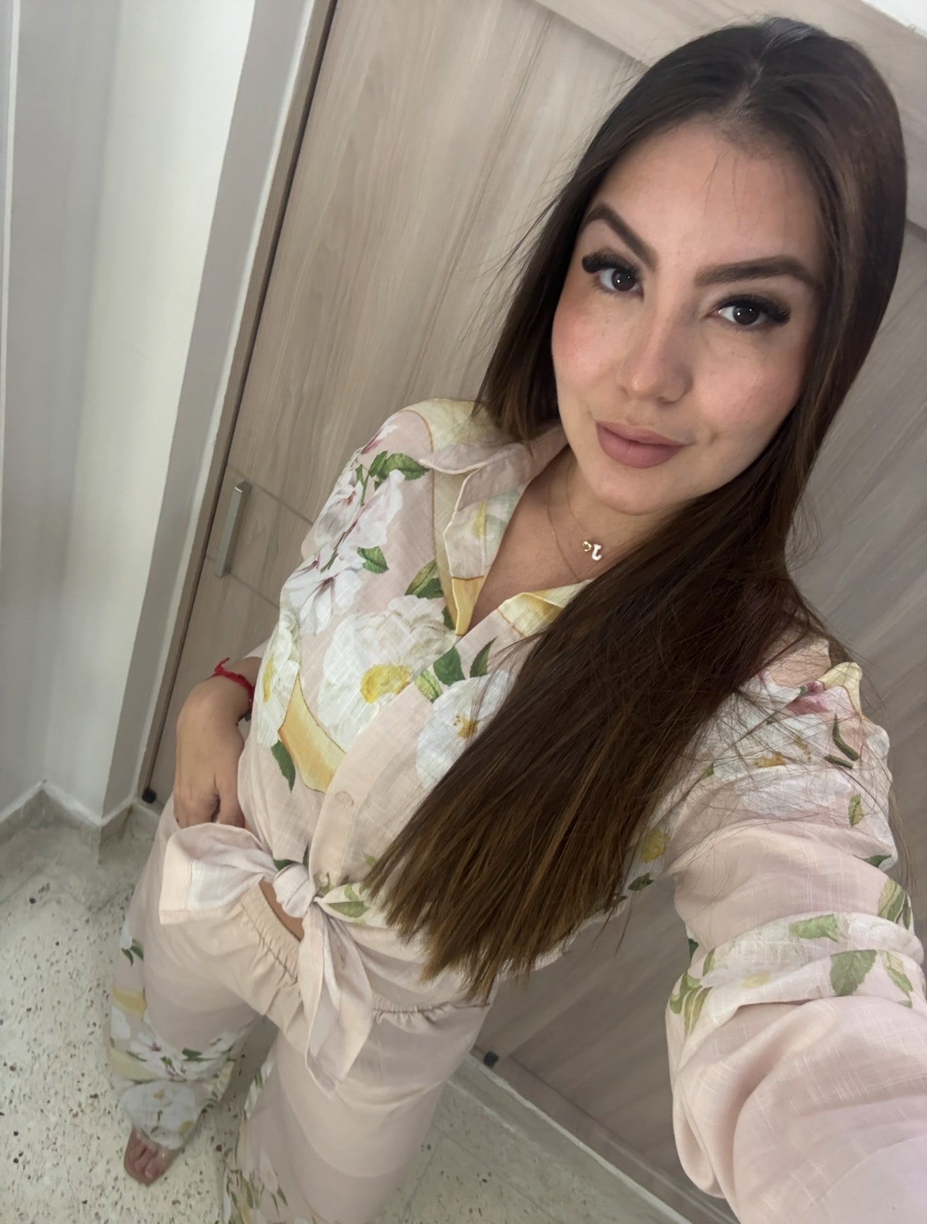 Garden Bloom Pink Pants Set