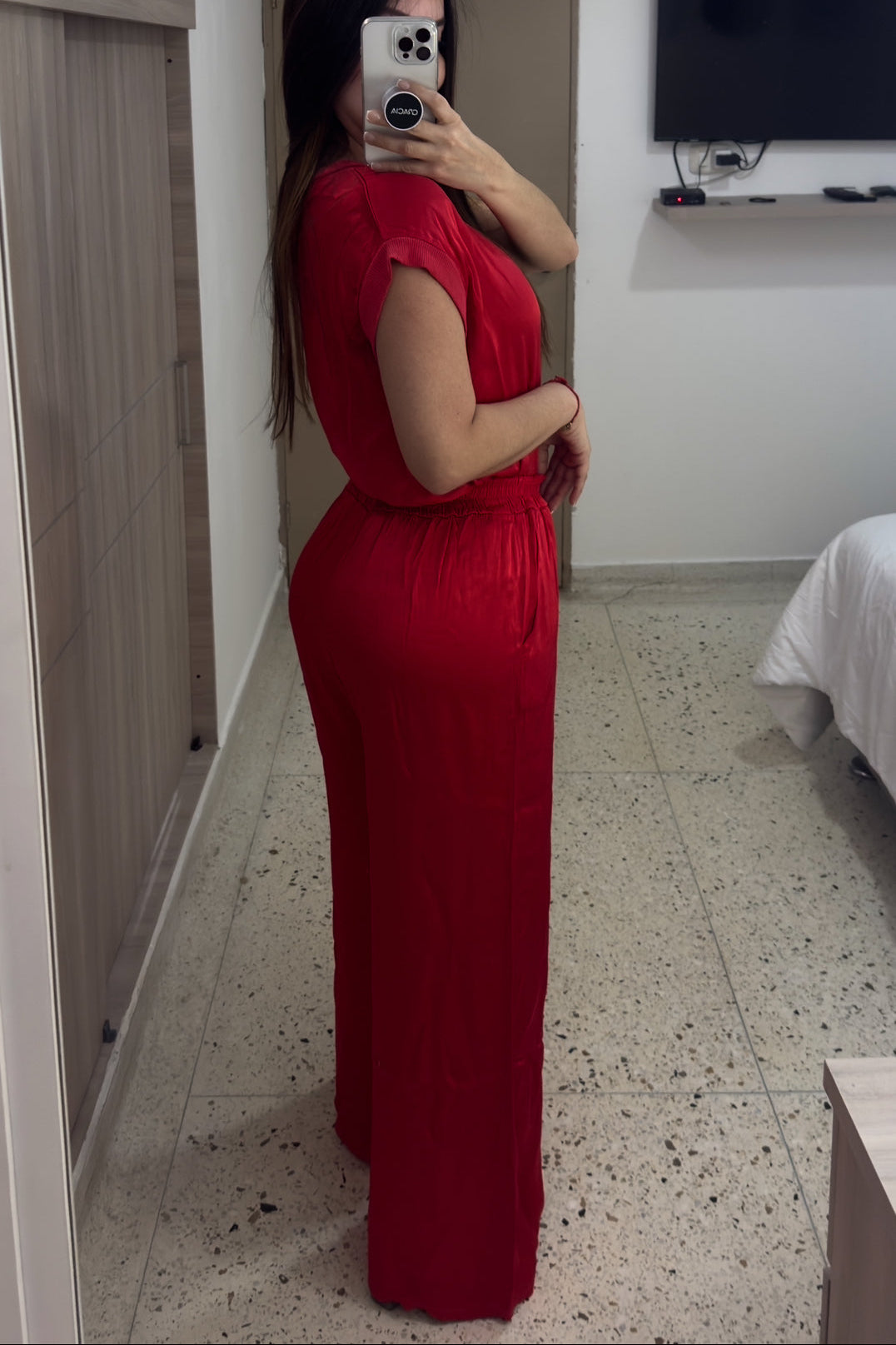 Passion Red Pants Set