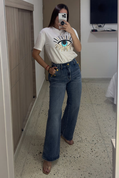 Sequin Lucky Eye Top