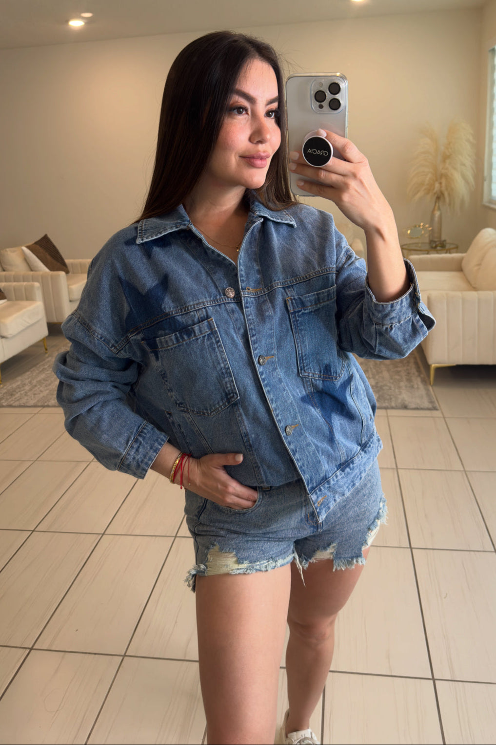Galaxy of Stars Denim Short