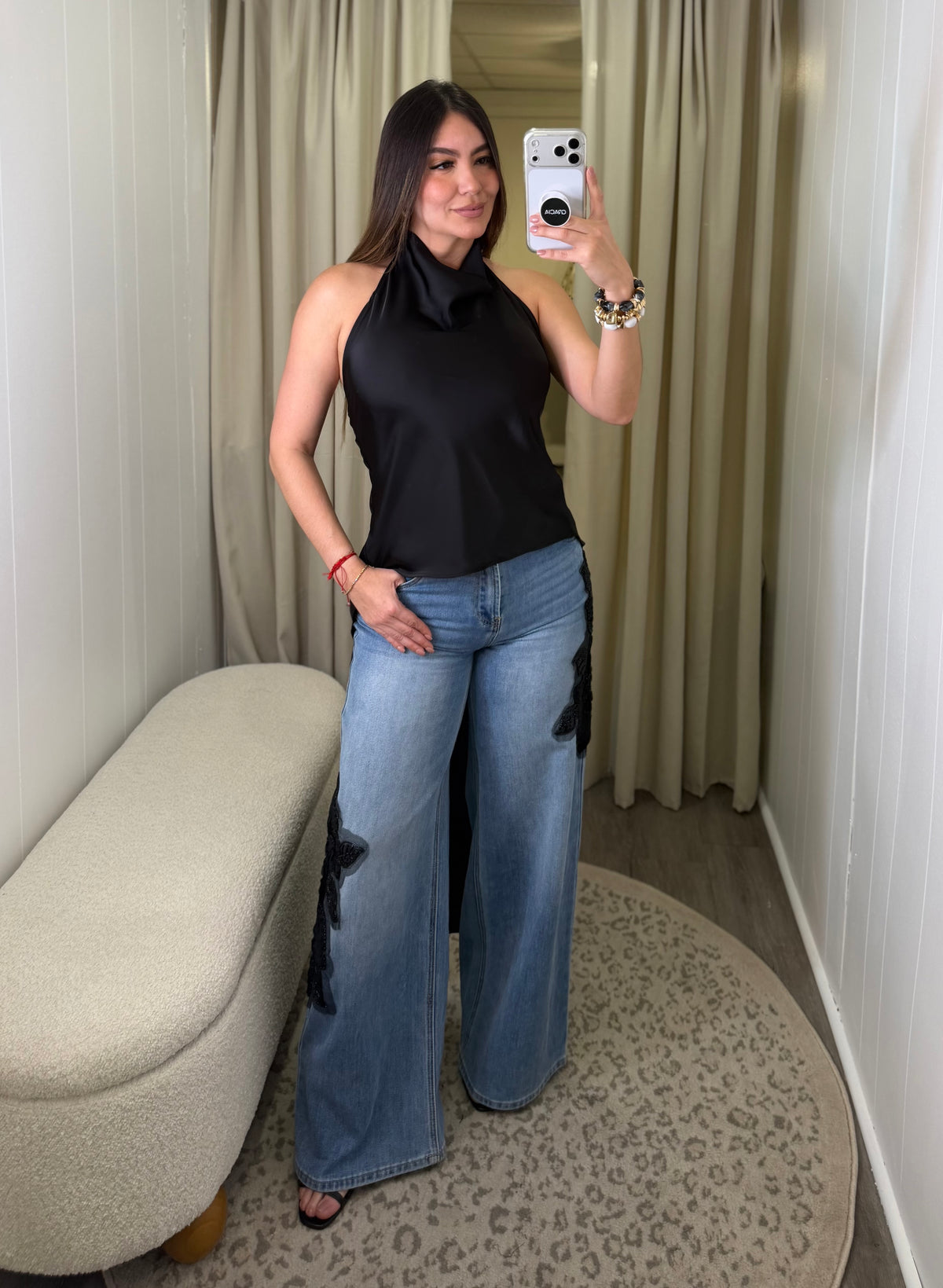 Midnight Prairie Black Denim Pants