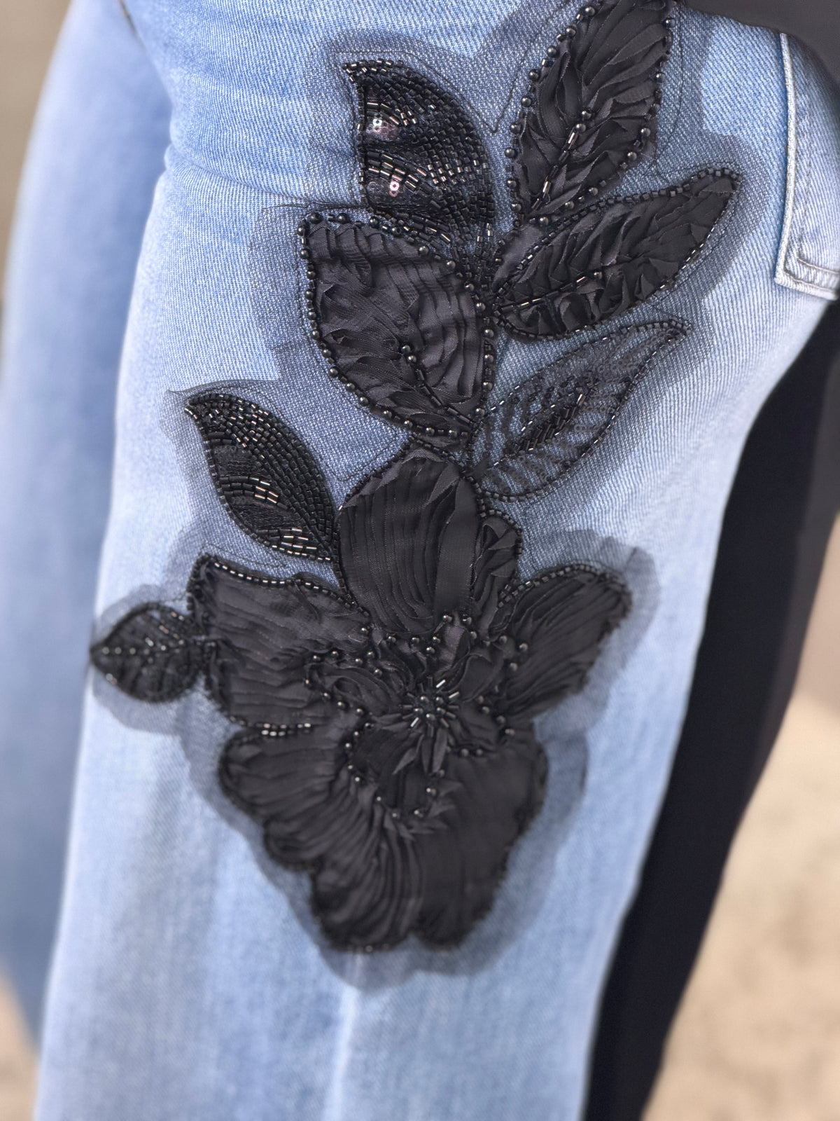 Midnight Prairie Black Denim Pants