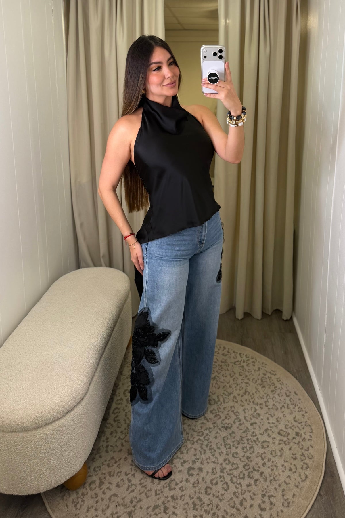 Midnight Prairie Black Denim Pants