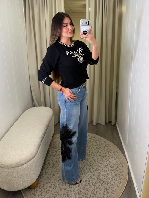 Iconic Warm Knit Black Sweater