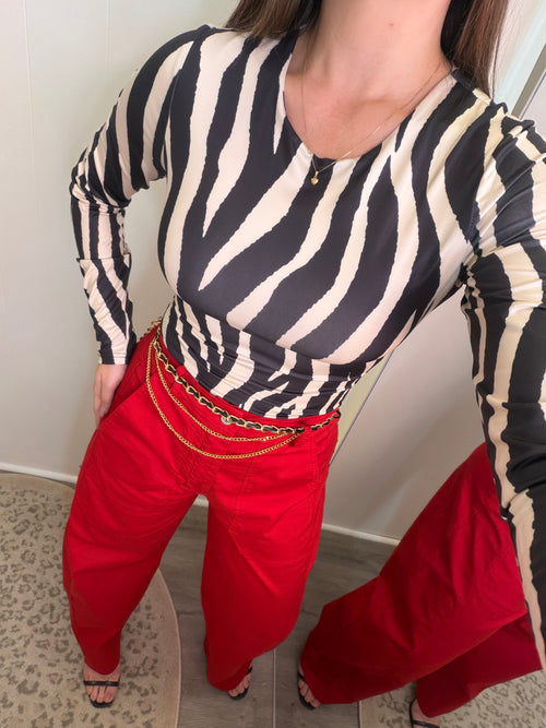 Wild Muse Zebra Bodysuit