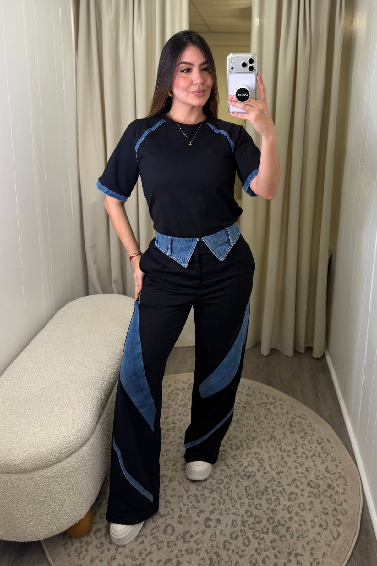 Urban Fusion Black Denim Set