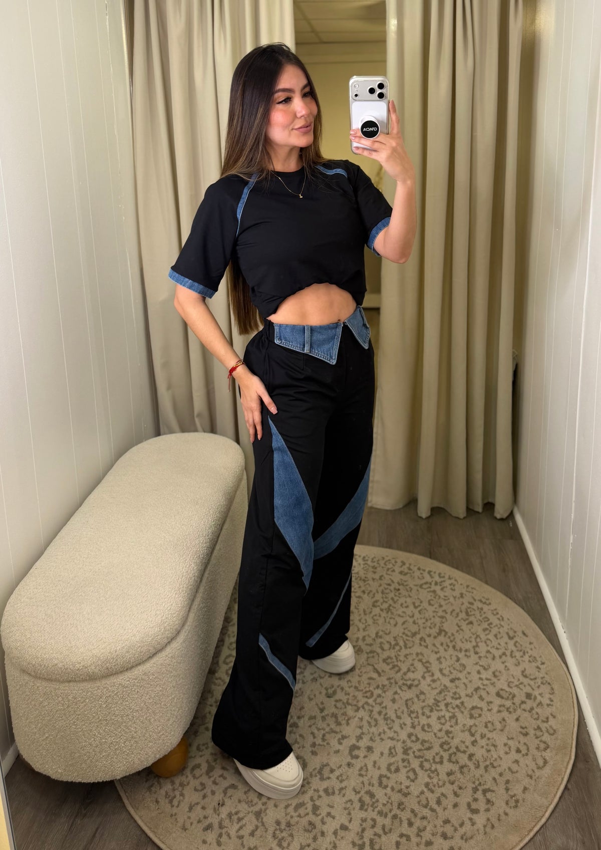 Urban Fusion Black Denim Set