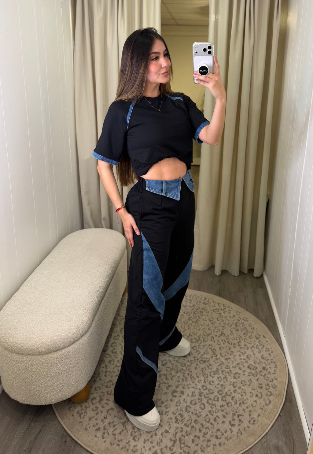 Urban Fusion Black Denim Set