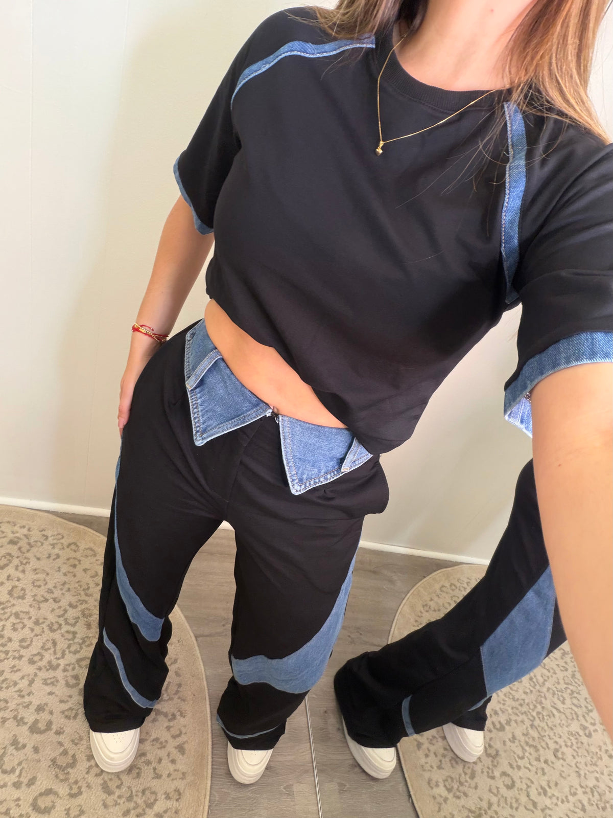 Urban Fusion Black Denim Set