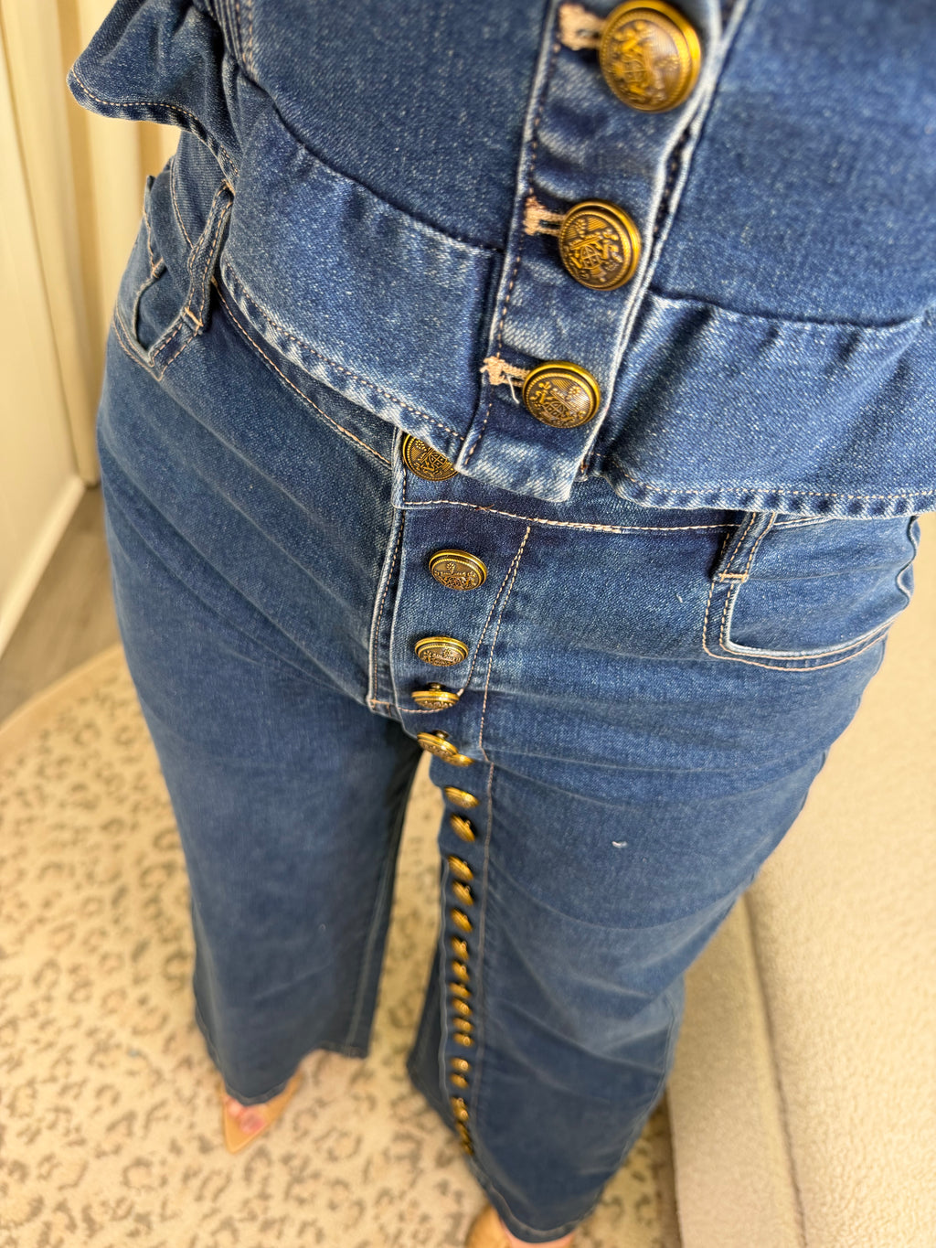 The Gold Edit Denim Pant Set