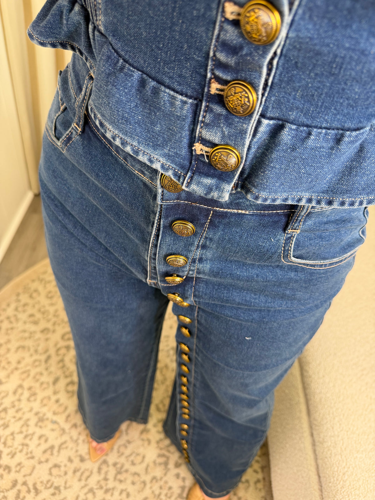 The Gold Edit Denim Pant Set