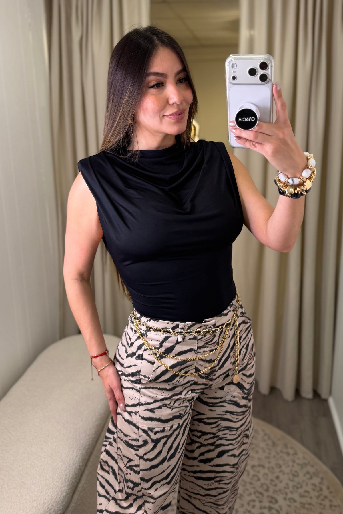 Sculpted Ease Black Top
