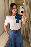 Blooming Elegance White Top