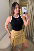 Iconic Knit Black Tank Top