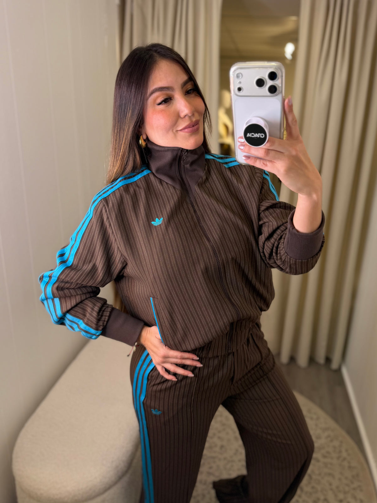 Originals Striped Brown Pant Set