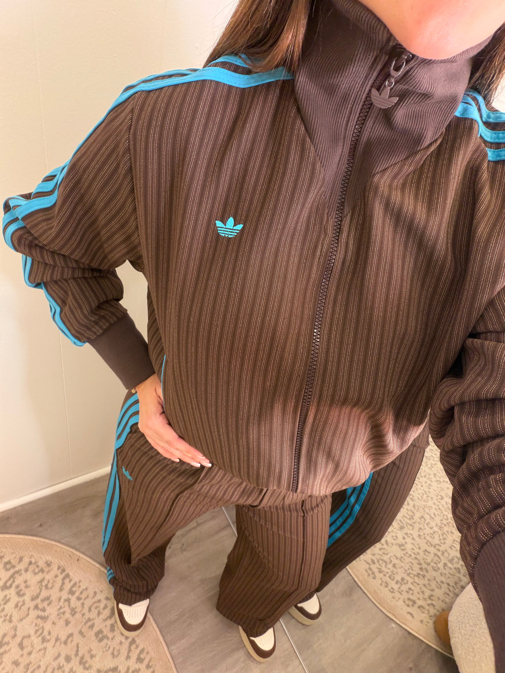 Originals Striped Brown Pant Set