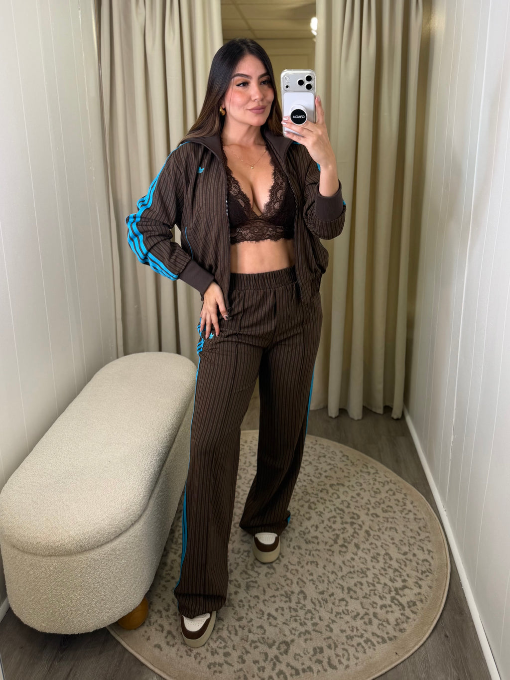 Originals Striped Brown Pant Set