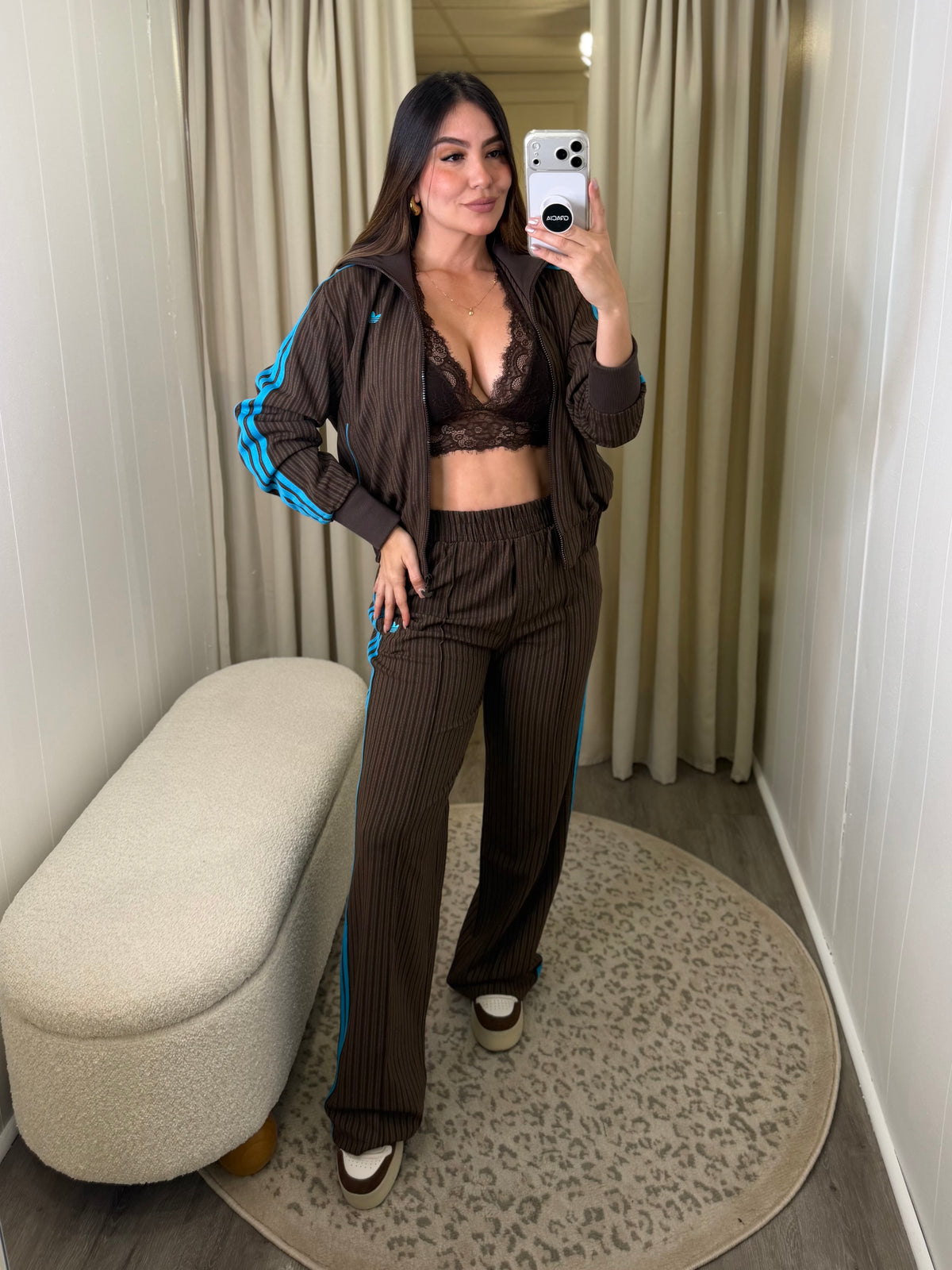 Originals Striped Brown Pant Set