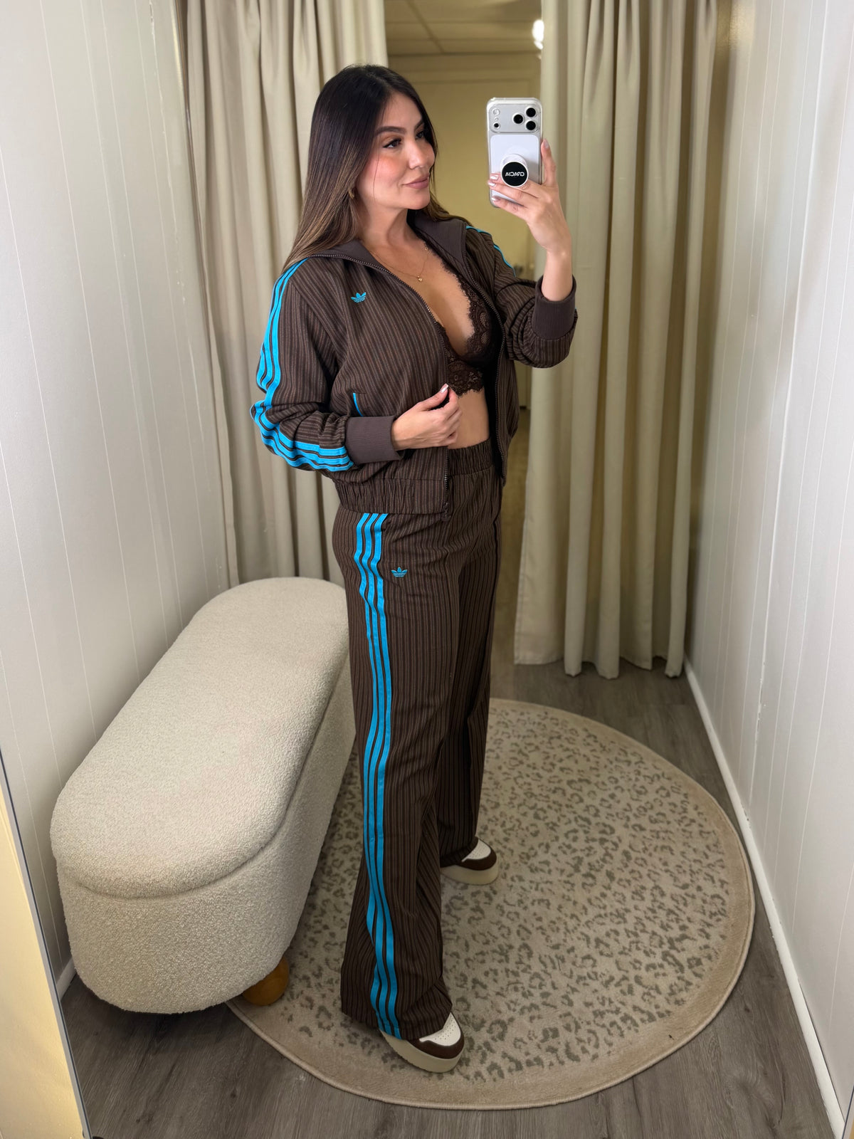 Originals Striped Brown Pant Set