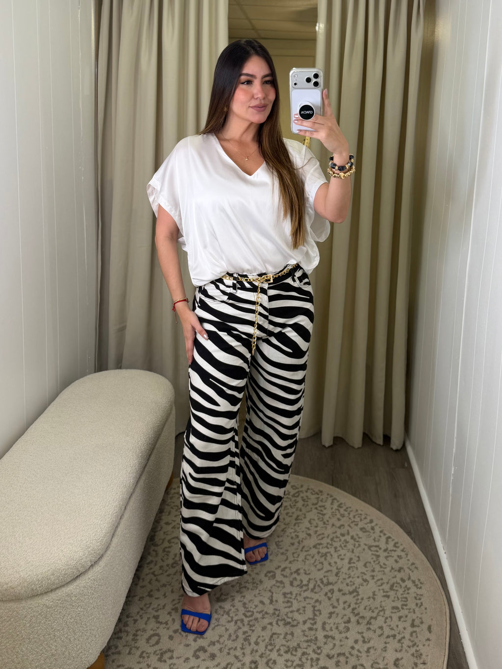 Silky Statement White Top