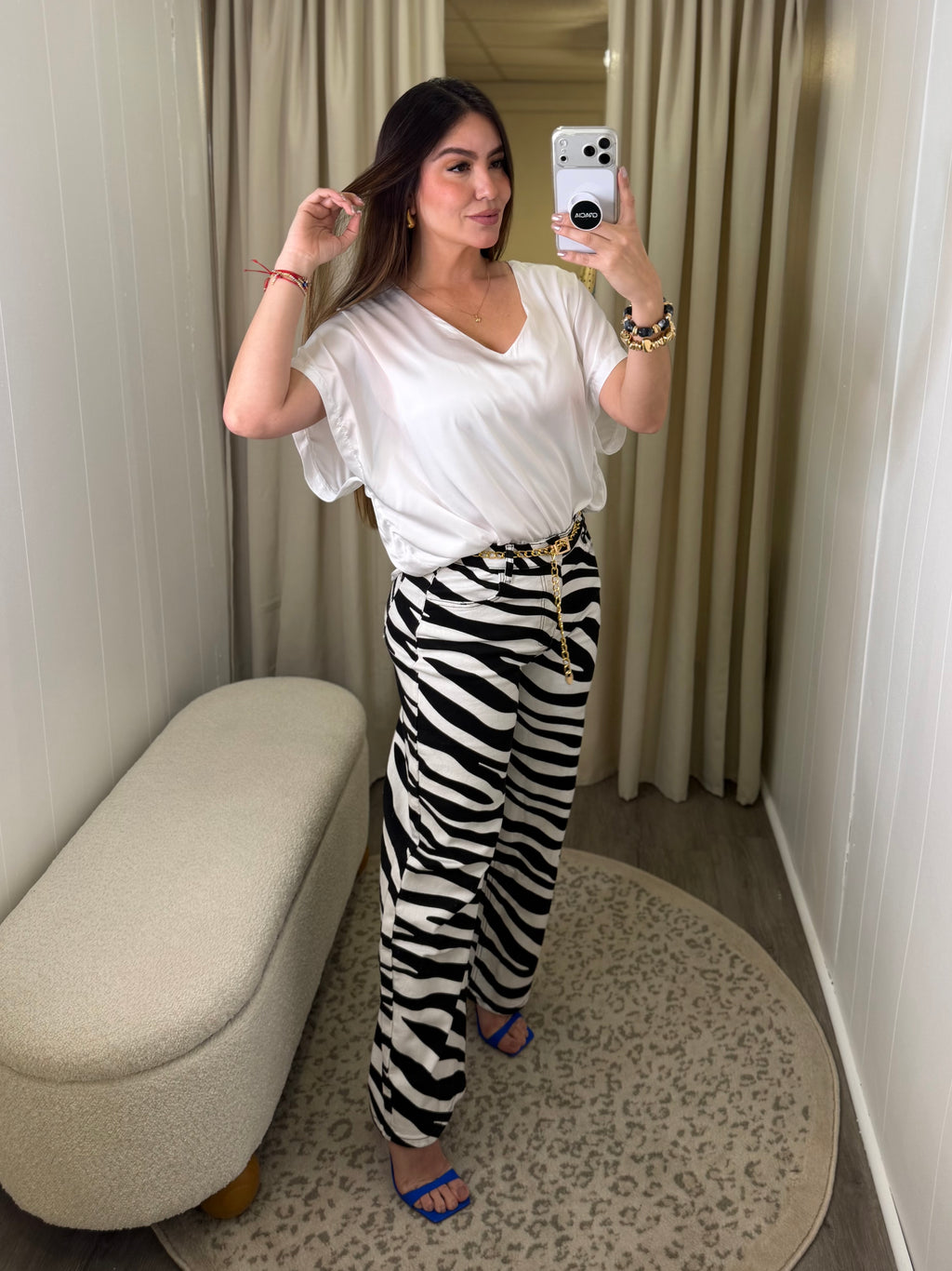 Silky Statement White Top
