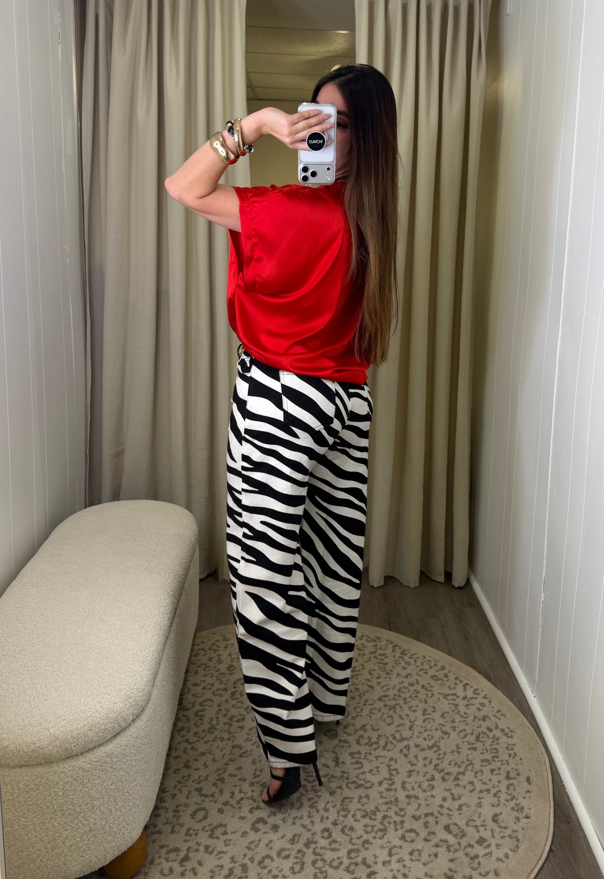 Silky Statement Red Top
